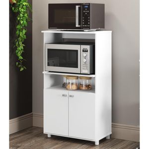 Armário para Forno e Microondas Multimóveis 2 Portas FG6148 Branco