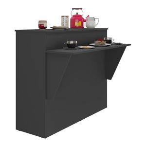 Bancada Balcão/Mesa Cozinha Multimóveis MP5484 Preto