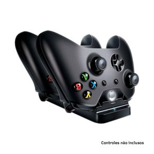 Carregador Dual Power Dock com 2 Baterias para Controle Xbox One