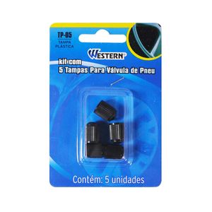 Jogo 5 Tampas Valvula Pneu Pt
