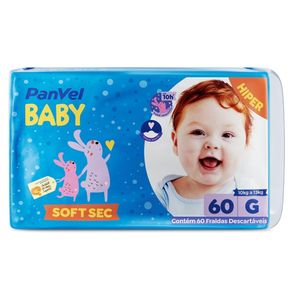 Fralda Panvel Baby Soft Sec G Com 60 Unidades