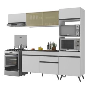 Armário de Cozinha Compacta 4 peças MP3691.964 Veneza Branco