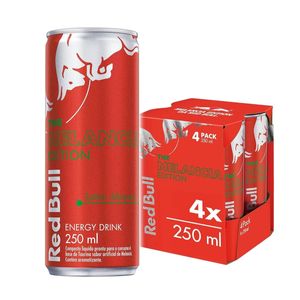 Kit 4 x Energético Red Bull Energy Drink Melancia 250 ml (4 latas)