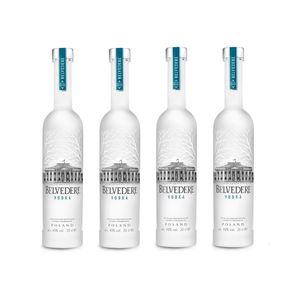 Kit 4x Miniatura Vodka Belvedere Pure 50ml