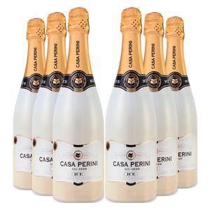 Kit 6 x Espumantes Casa Perini Ice Branco 750ml