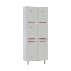 Paneleiro Duplo de Aço 80cm Regina Multimóveis CR6131 Branco
