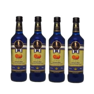 Kit 4x Licor Fórmula Curaçau Blue 720 ml