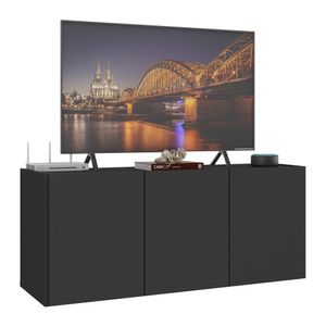 Rack para TV até 32 Polegadas com 3 Portas Suspenso Multimóveis MP1066