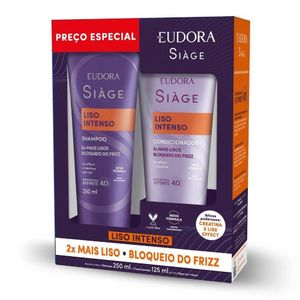 Kit Eudora Siàge Liso Intenso Shampoo 250ml + Condicionador 125ml