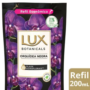 Sabonete Líquido Lux Botanicals Orquídea Negra 200ml - Refil