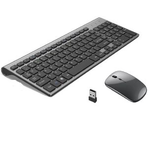 Kit Teclado e Mouse Sem Fio 2.4g Ultra-Fino Recarregável - TE117