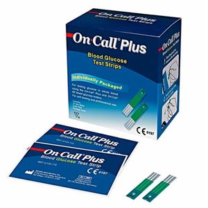 Tiras Reagentes On Call Plus Test Strip Com 25 Unidades