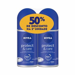 Kit Desodorante Nivea Roll On Protect Care Com 50% De Desconto Na Segunda Unidade