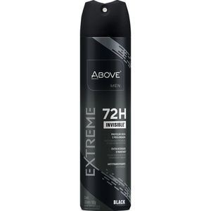 Desodorante Aerossol Above Extreme Black Invisible 72h 200ml