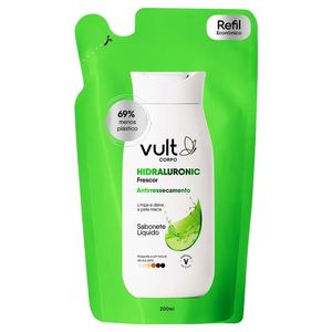 Refil Sabonete Líquido Corporal Glicerina Vult Frescor 200ml