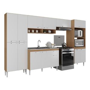 Armário de Cozinha Modulada com Gabinete de Pia 5 Pçs Paris Multimóveis MP2222