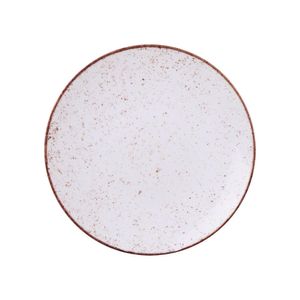 Prato Raso Rústico 25 cm Porcelana Decorada Tramontina