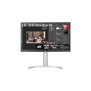 Monitor LG UHD 27” IPS, 4K, 3840 x 2160, 60Hz, 5ms (GtG em Faster), VESA Display, HDR™ 400, HDMI, AMD FreeSync - 27UP650-W