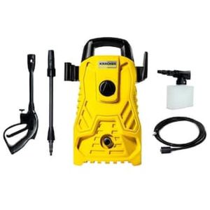 Lavadora de Alta Pressão Karcher Compacta 1500 PSI/Libras 1400W 300L/h com Aplicador de Detergente e Lança Regulável