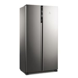 Geladeira Electrolux Frost Free Side By Side 435L IS4S com Tecnologia AutoSense, Painel Digital e Turbo Freezer - Inox