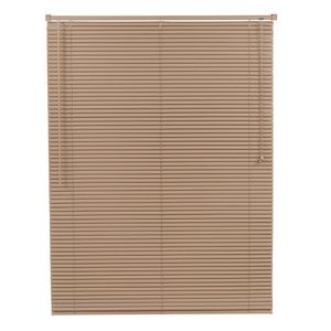 Persiana Horizontal PVC Block 25mm 1,40L X 1,60A Café