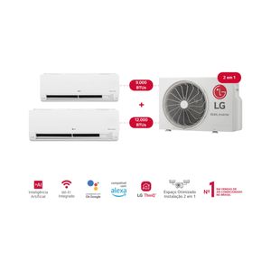 Ar-Condicionado LG Bi-Split Frio 9000+12000Btu 220V Q16SA212