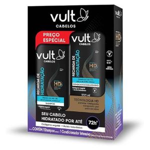 Kit Vult Recarga De Hidratação Shampoo 200ml + Condicionador 200ml