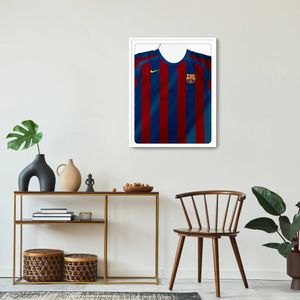 Quadro Decorativo para Camiseta de Futebol, Esportes Branco