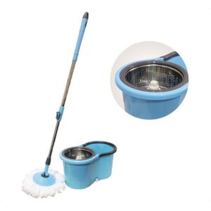 MOP MUNDI 13L BALDE DE INOX AZUL GIRATORIO C/ 2 REFIL - MUNDI