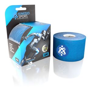 Bandagem Elástica Adesiva Kinesio Sport Azul