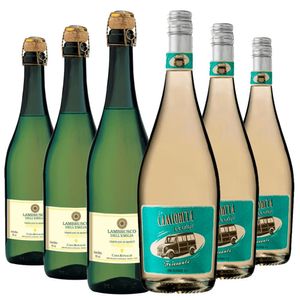 Kit 3 Vinhos Frisantes La Camioneta +  3 Lambrusco Dolce