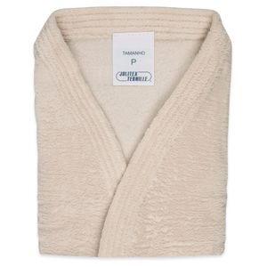 Roupão Fleece Jolitex Tamanho P Creme