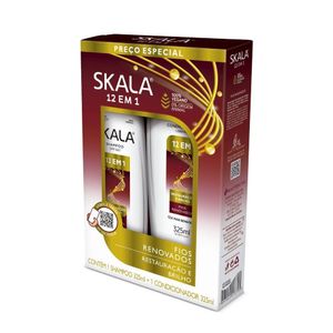 Kit Skala 12 Em 1 Shampoo 325ml + Condicionador 325ml