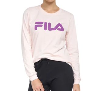 Camiseta Manga Longa Feminina Fila Letter