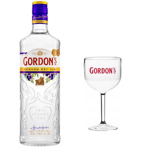 Kit Gin Gordons 750ml + 1x Taça de Acrilico