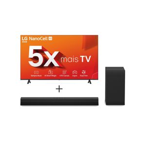 Combo Smart TV LG NanoCell AI NANO80 4K de 70" + Soundbar LG S40T Combo Smart TV LG NanoCell AI NANO80 4K de 70"  + Soundbar LG S40T