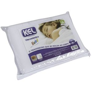 Travesseiro Nasa Baby Viscoelástico Kel 29 x 39 x 7cm Poliuretano