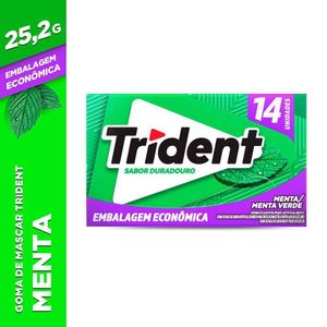 Goma De Mascar Trident 14 Un Menta