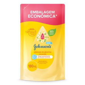 Sabonete Líquido Glicerina Johnsons Baby Camomila Refil 180ml