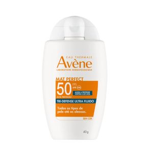 Protetor Solar Facial Avène Mat Perfect Tri-defense Ultra Fluido Sem Cor Fps50 40g