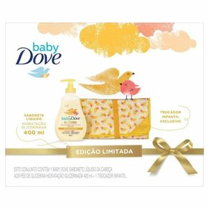 Kit Baby Dove Sabonete Líquido Hidratação Glicerinada 400ml + Trocador Infantil