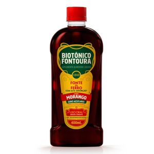 Biotônico Fontoura Suplemento De Ferro Sabor Morango 400ml