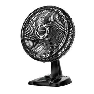 Ventilador de Mesa 40cm Mondial Turbo VT40NB com 8 Pás, 3 Velocidades - Preto e Prata