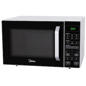 Forno de Micro-ondas Midea MXSA27P1/MXSA27P2 com Função Eco 27L  Branco/Preto