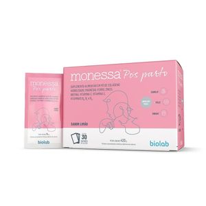 Suplemento Alimentar Monessa Pos Parto Po Limão 14g 30 Sachês
