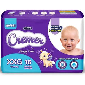 Fralda Cremer Magic Care Jumbo Xxg 16 Unidades