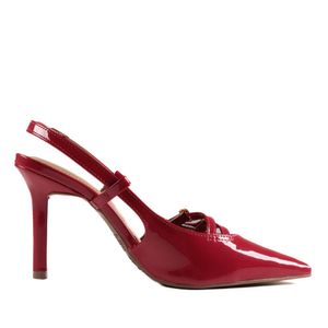 Scarpin Via Marte Feminino Verniz 044-007 Carmim