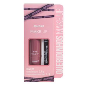 Kit Batom Rosa Chá E Lapis Para Olhos Preto Panvel Make Up