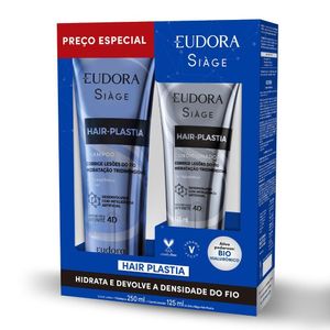 Kit Eudora Siàge Hair-plastia Shampoo 250ml + Condicionador 125ml