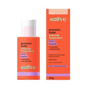 Protetor Solar Facial Sallve Cor 20 Fps60 40g